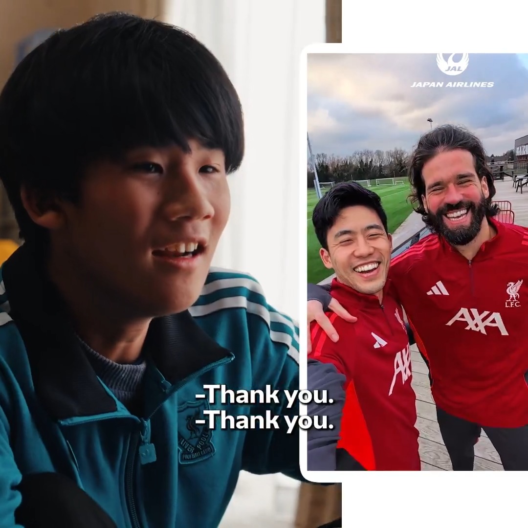 "Your middle name is Firmino, right? I like it!” 🇧🇷 Seven fans. Four continents. One dream. 🌍🫶 JAPAN AIRLINES【JAL】 #ad