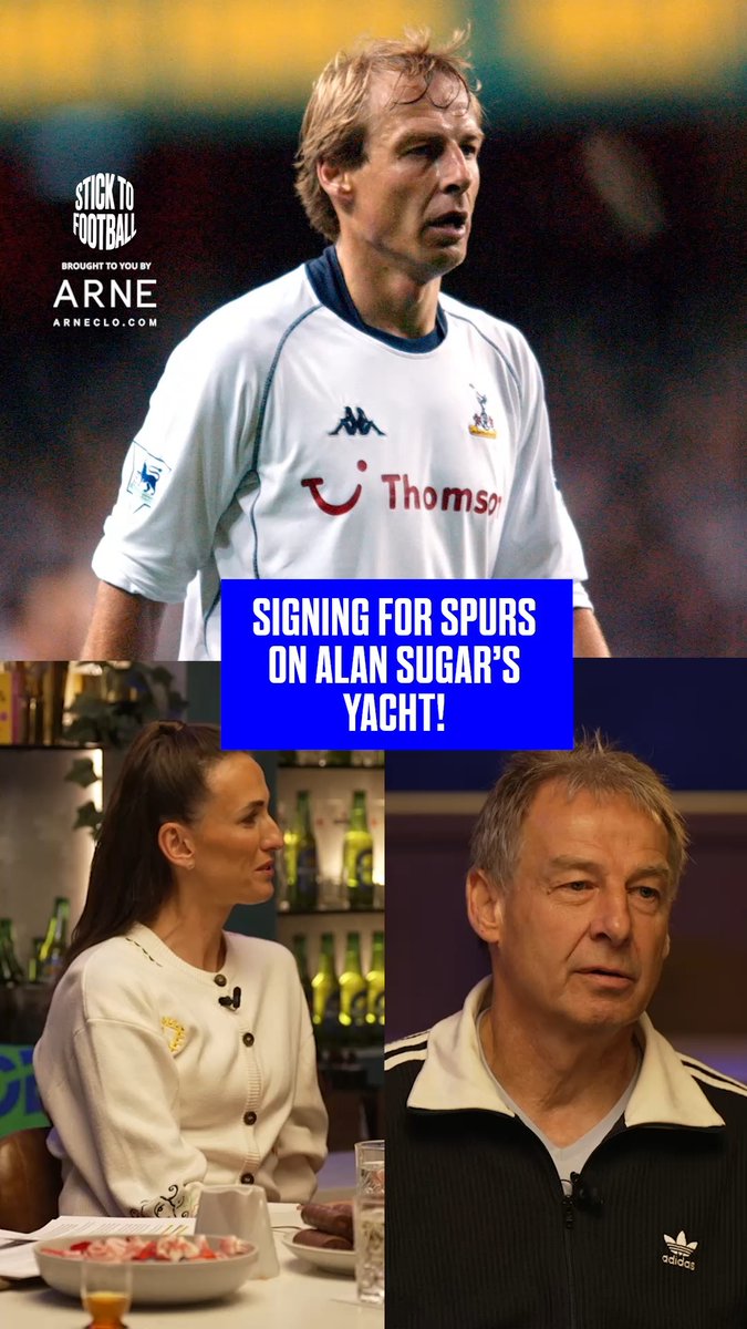 You won't find many better places to sort a transfer out! 🛥️ ☀️ Jurgen Klinsmann's Spurs move came with quite the backdrop! 😂