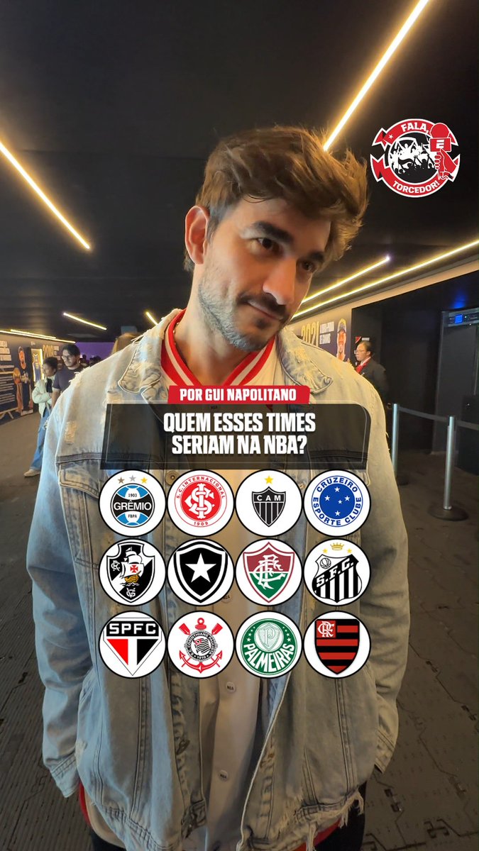 QUEM SEU TIME SERIA NA NBA? Na NBA House, a ESPN entrevistou o influencer e ex-BBB Gui Napolitano e essas foram as respostas dele ao pedirmos para ele comparar as franquias da NBA com times da Série A do Campeonato Brasileiro! #NBAnaESPN #FutebolNaESPN