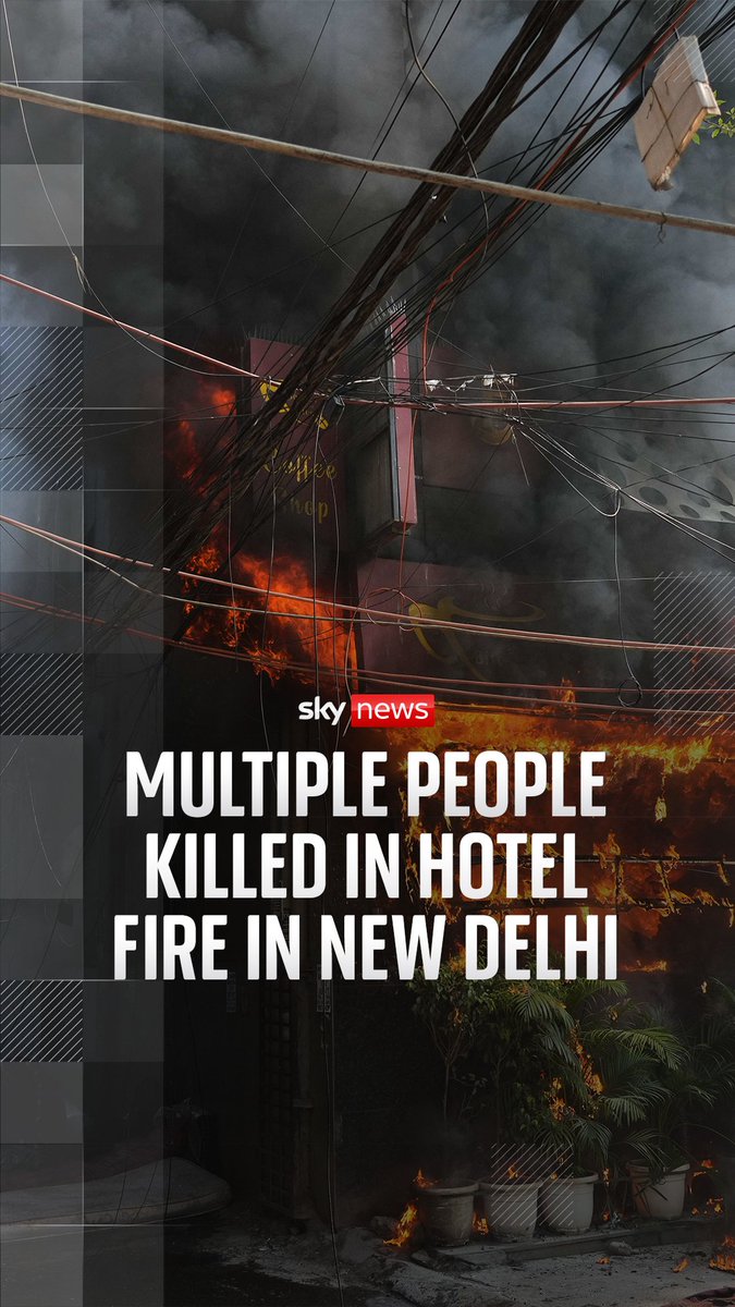 WATCH: More than 20 people, including 12 foreign nationals, were killed after a fire broke out at a hotel in Delhi on Wednesday