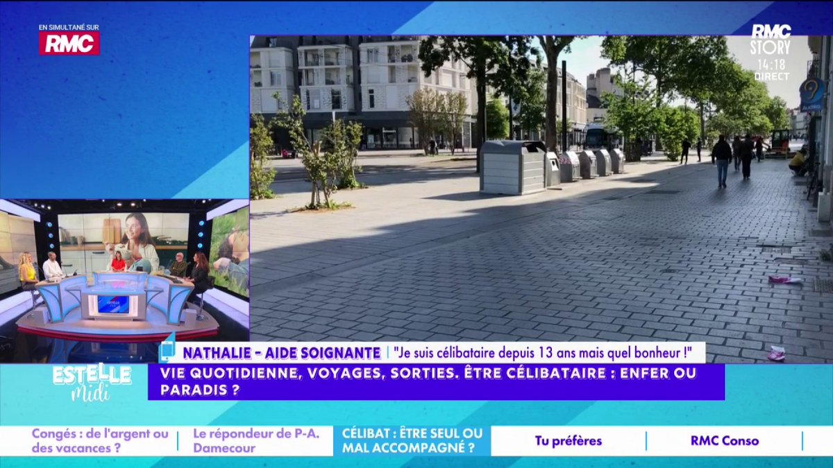 👤 Être célibataire : enfer ou paradis ? 📞 Nathalie : "Célibataire est heureuse de l'être ! C'est un choix, j'ai vécu avec des hommes mais je n'ai jamais été si heureuse que maintenant ! Rentrer à la maison et être tranquille, se lever le matin sans que personne ne vous parle"
