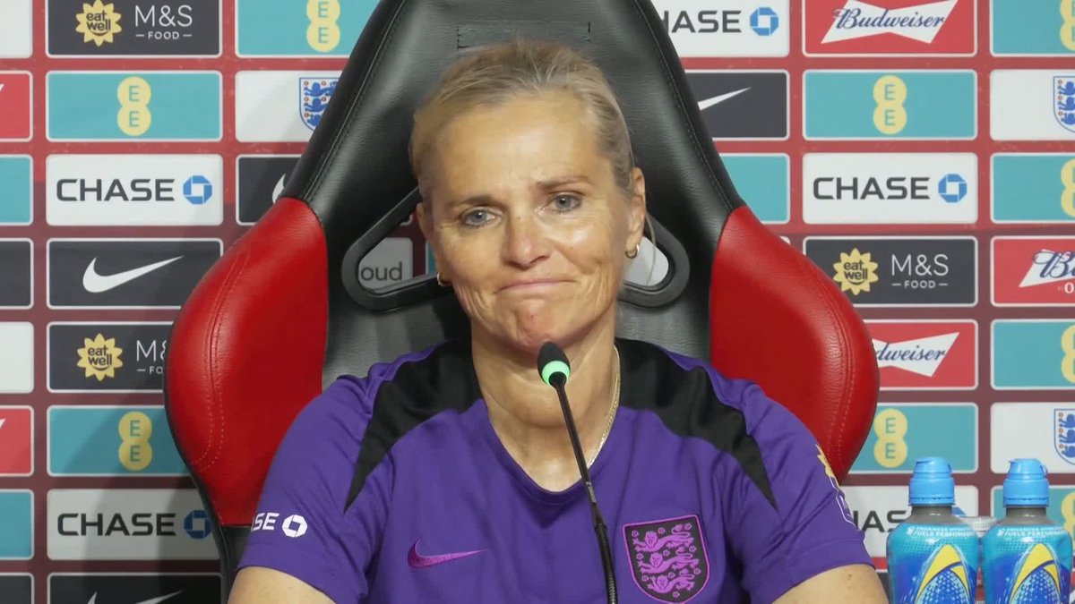 "It's really good to have that option in our team" Sarina Wiegman gives an update on the fitness of Ella Toone and Lauren James ahead of the Lionesses' important match against Spain. ⚽️
