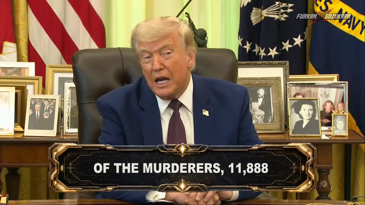 🚨 WTF?! Donald Trump goes on an unhinged rant, bizarrely claiming foreign leaders intentionally emptied their prisons to send exactly 11,888 murderers into the US. The Trump administration relies on absolute delusions to justify their draconian border agenda.