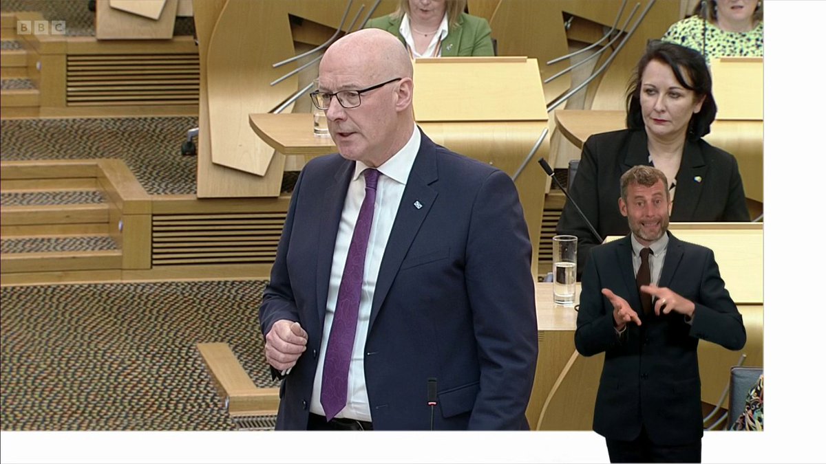 Scottish Labour leader Anas Sarwar says fraudulent purchases by Peter Murrell may have been subject to reclaiming of VAT FM John Swinney says the SNP has proactively opened discussions with HMRC on the issue of taxation in relation to the case #FMQs: