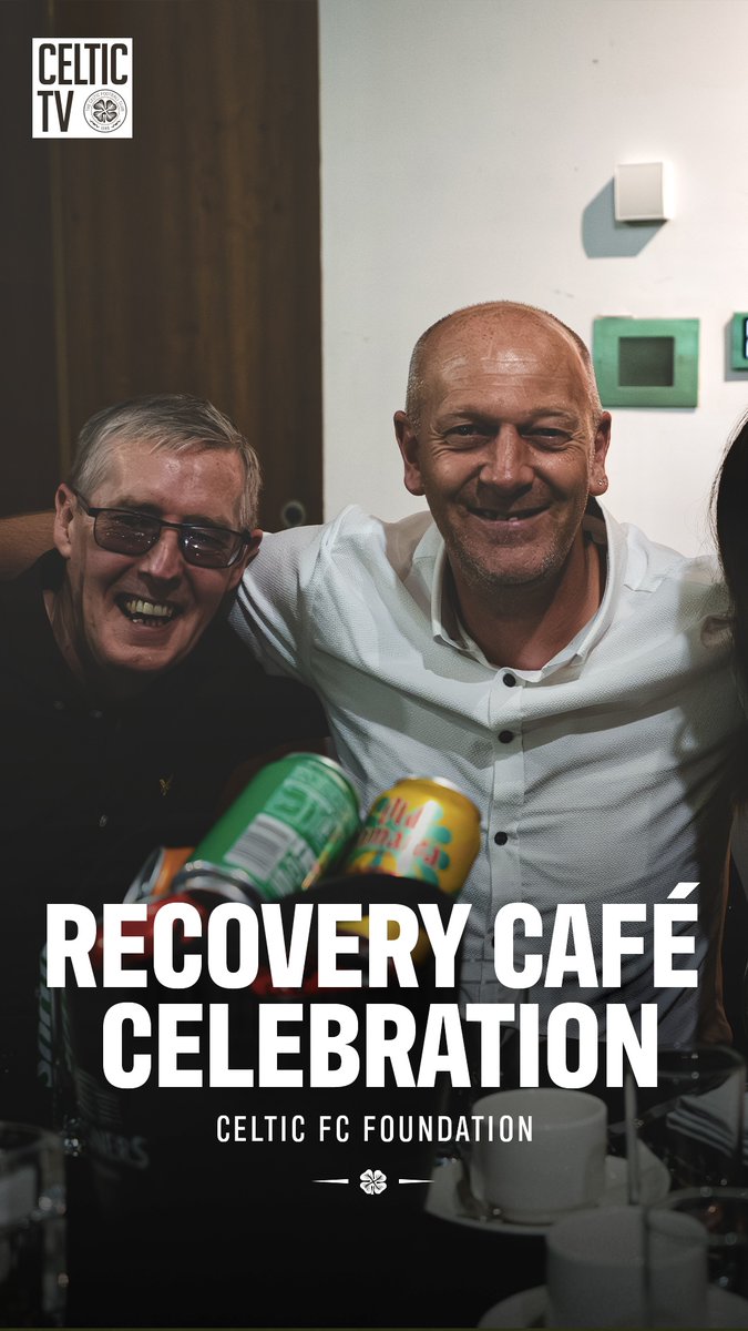Four years of our Paradise Recovery Café 💚 Stephen McManus joined us for the occasion as we celebrated our incredible participants and the positive impact of the ongoing partnership between the Foundation and SISCO Recovery. Celtic Football Club | #FootballForGood