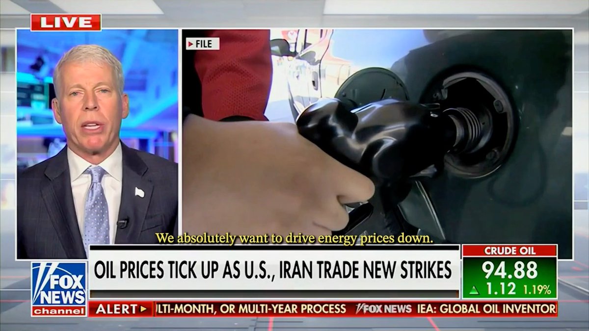 President Trump's agenda has been entirely focused on growing supply of energy to push prices down, bring more jobs to our country, and bring wages up.
