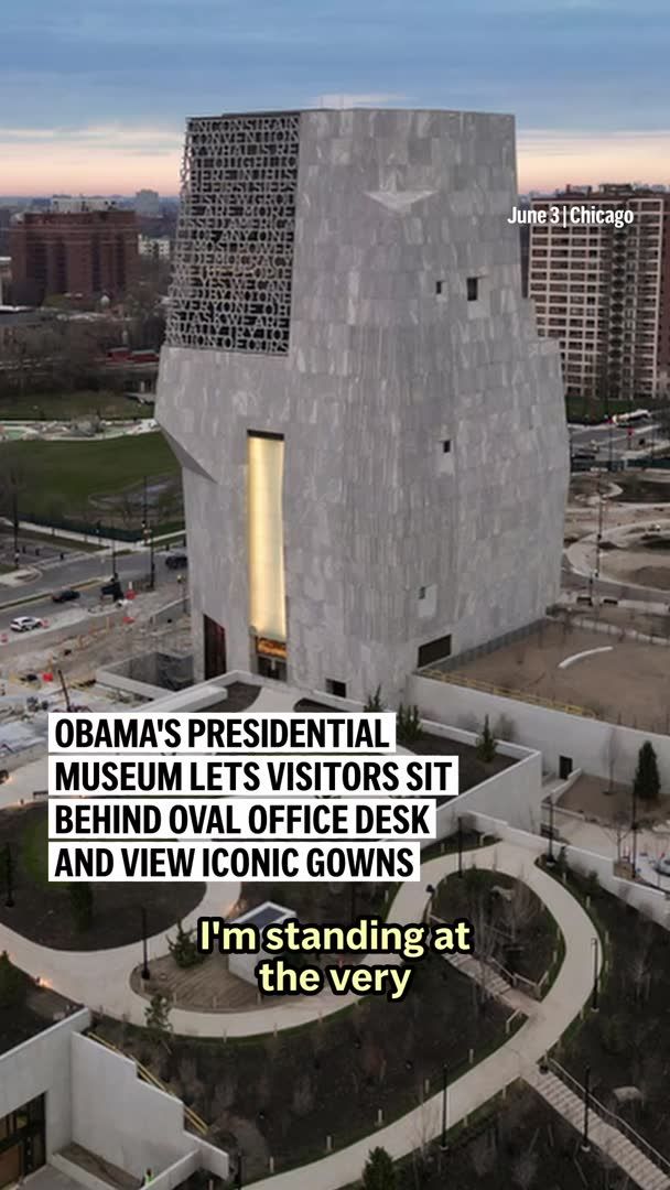 The Obama Presidential Center opens to the general public on Juneteenth after a celebratory dedication in Chicago with dignitaries. The roughly $850 million project covers both the political and personal realms of the nationโs first Black president.