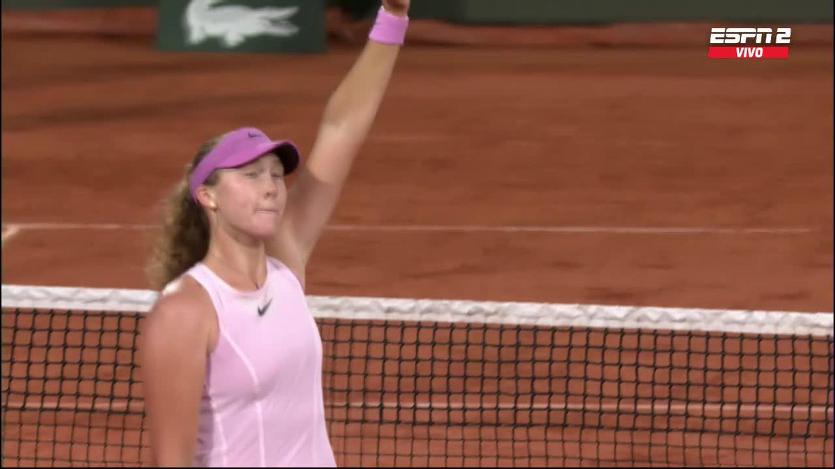 ¡MIRRA ANDREEVA ESTÁ EN LA FINAL DE #ROLANDGARROS! 🥹 19 años y toda una historia por delante. ¡A soñar despierta! 📺 Mirá el mejor tenis en el Plan Premium de Disney Plus.
