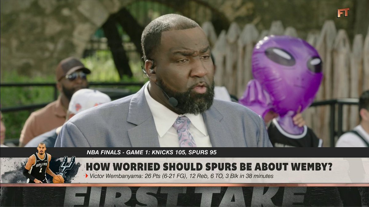 "[Mitch Johnson's] gotta take ownership for losing this game." —Kendrick Perkins on the Spurs' loss in Game 1 of the NBA Finals 😳