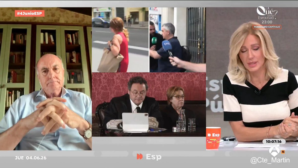 El exmagistrado Manuel García Castellón, exmagistrado de la Audiencia Nacional, en Espejo Público Espejo Público de Susanna Griso. ¿Víctima de las cloacas del PSOE?