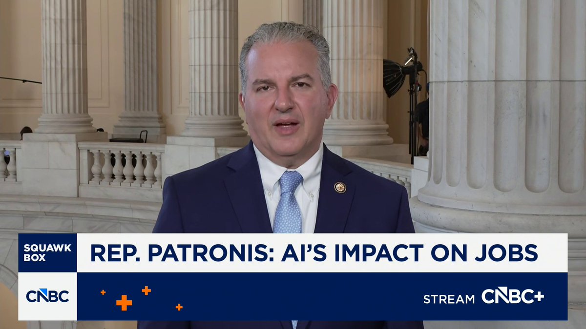 "There are unlimited possibilities for what it's eventually going to accomplish, but there are going to be some consequences, some adjustments and some consolidation," says Congressman Jimmy Patronis of AI &amp; the workforce.
