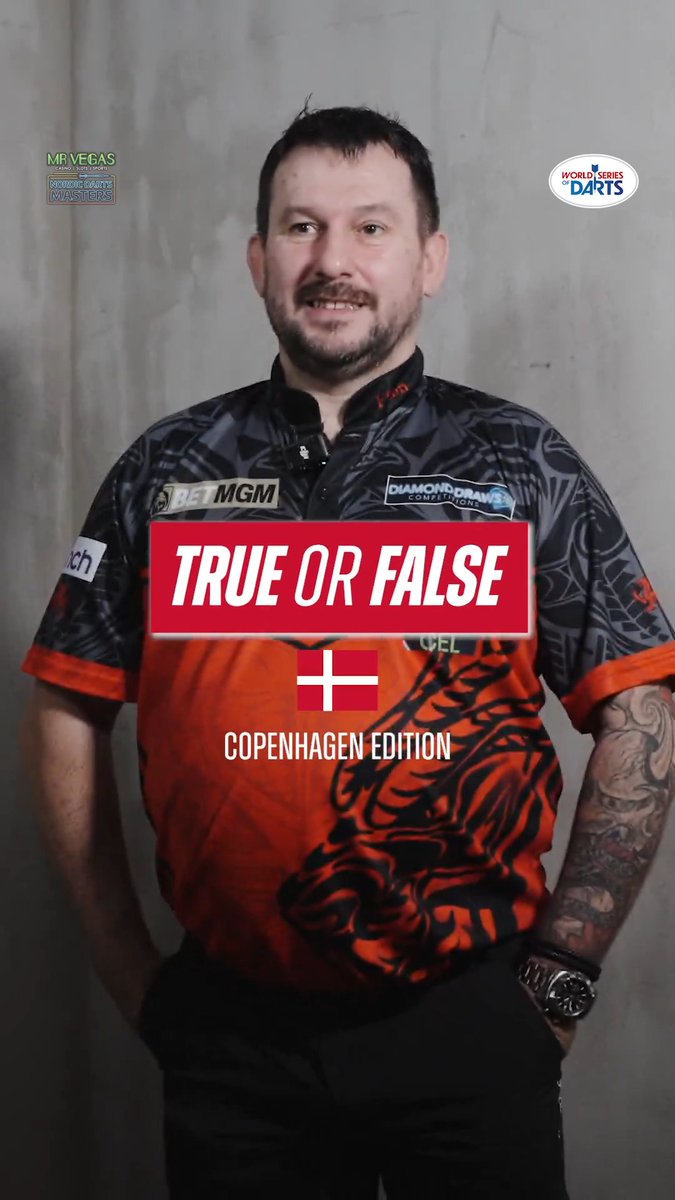 How well does Jonny Clayton know Copenhagen? 🇩🇰 We tested The Ferret's knowledge on the Danish capital through a series of True or False questions! 🏆 Nordic Darts Masters 🗓️ Friday June 5 - Saturday June 6 📍 Forum Copenhagen, Denmark ⏰ 1900 CEST / 1800 BST