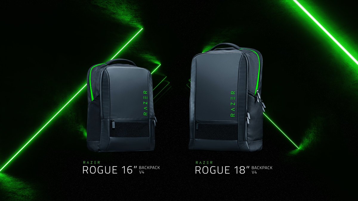 Introducing the Razer Rogue Backpack V4, the backpack built for life beyond the battlestation: Available in 16" and 18" variants, it combines dedicated laptop protection, a water-resistant exterior, and versatile storage to keep your gear ready wherever the day takes you.