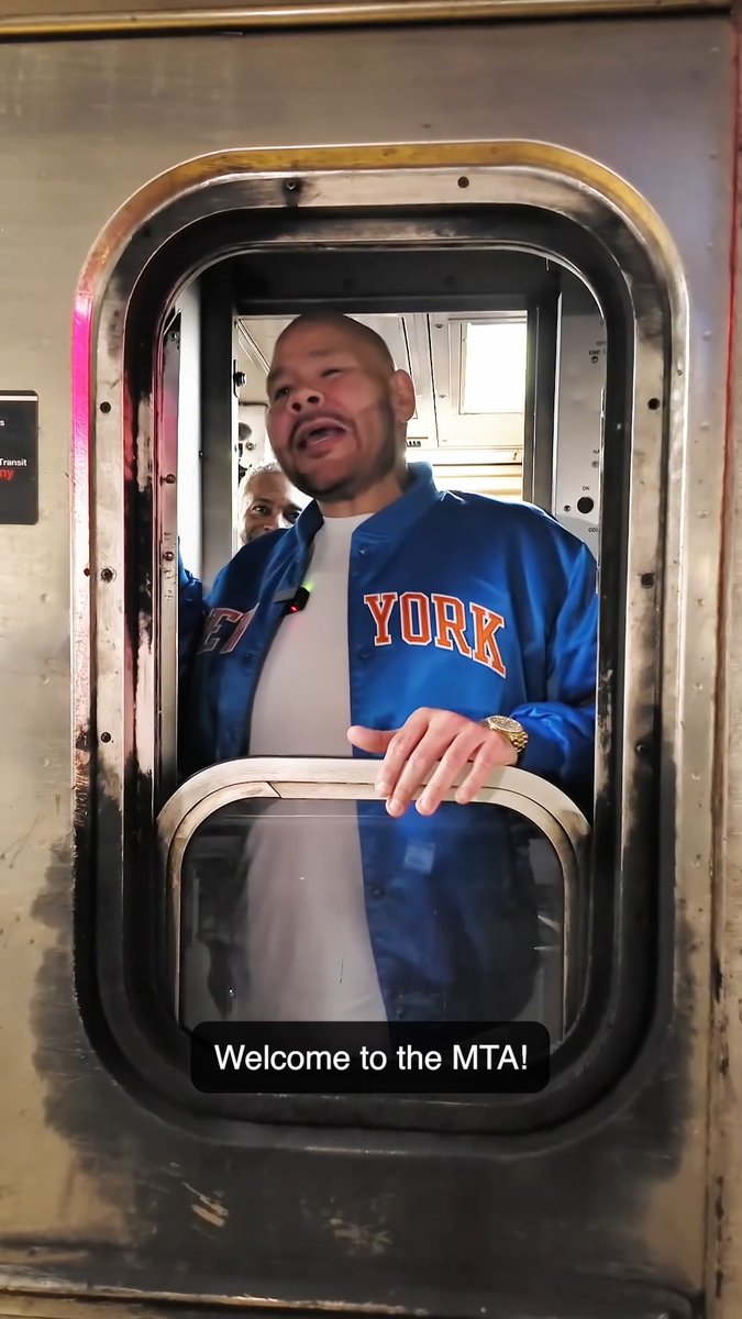 Earlier this week, Knicks superfan @FatJoe was the first-ever, special guest conductor, where he surprised fans on the 1 train, got them hyped for the NBA Finals and handed out Knicks-themed merch! Go NY, go NY, go!