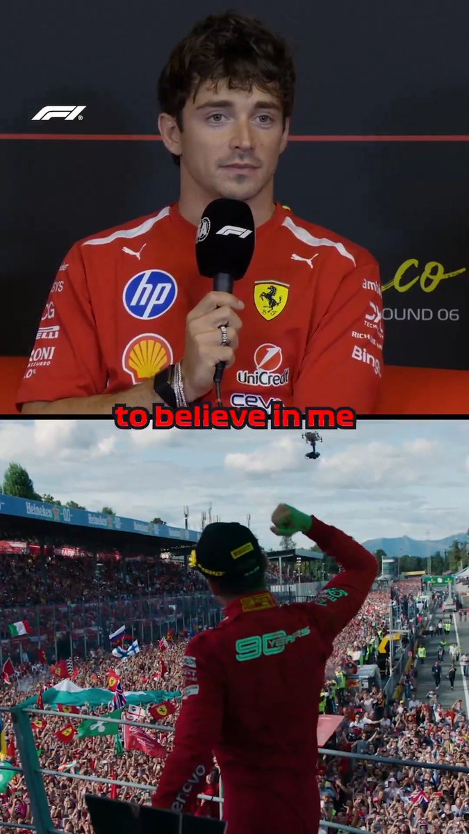 A Ferrari driver, always 🤝❤️ Charles Leclerc "I love the team, I think that's pretty obvious!" 💪 #F1 #MonacoGP