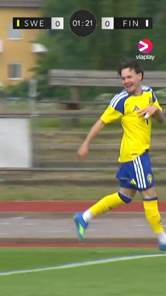 Vackert, Neo Jönsson! ✨🇸🇪 Sirius-talangen gjorde 1-0 efter bara 90 sekunder mot Finland 🔥 📺 Se U21-landskampen just nu på Viaplay och V sport premium