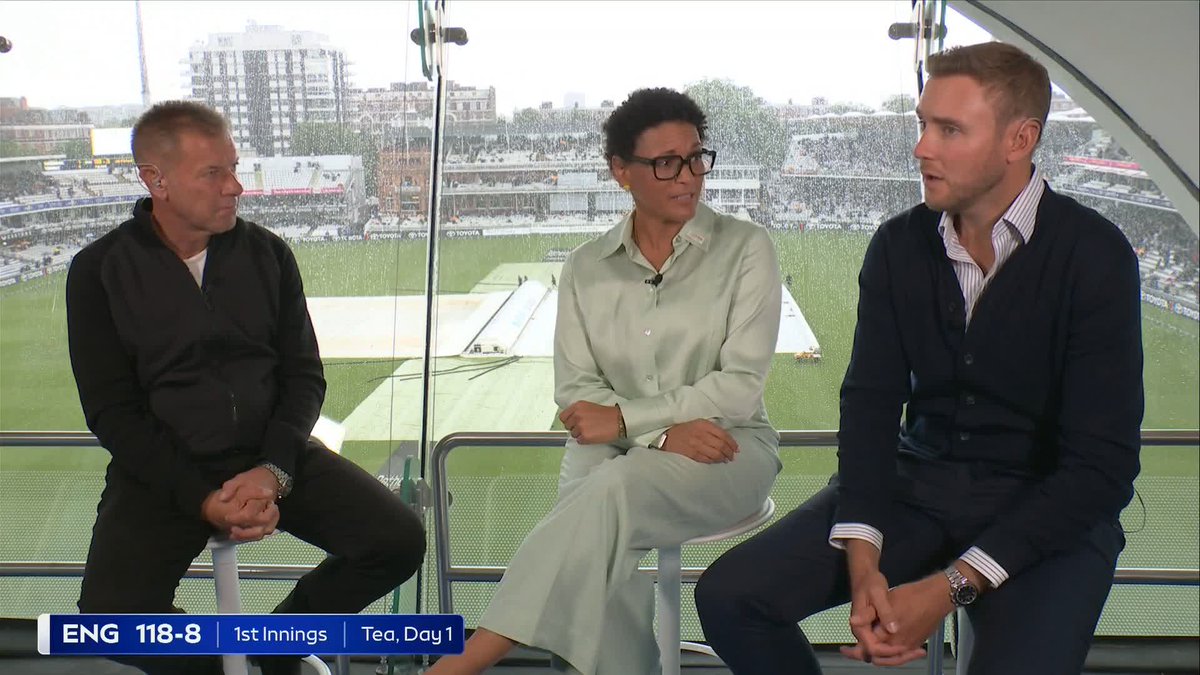 "Get a score that keeps us in the game" 💬 Stuart Broad urges England to reach 160 and a strong hour with the ball to get back in the game 🏏