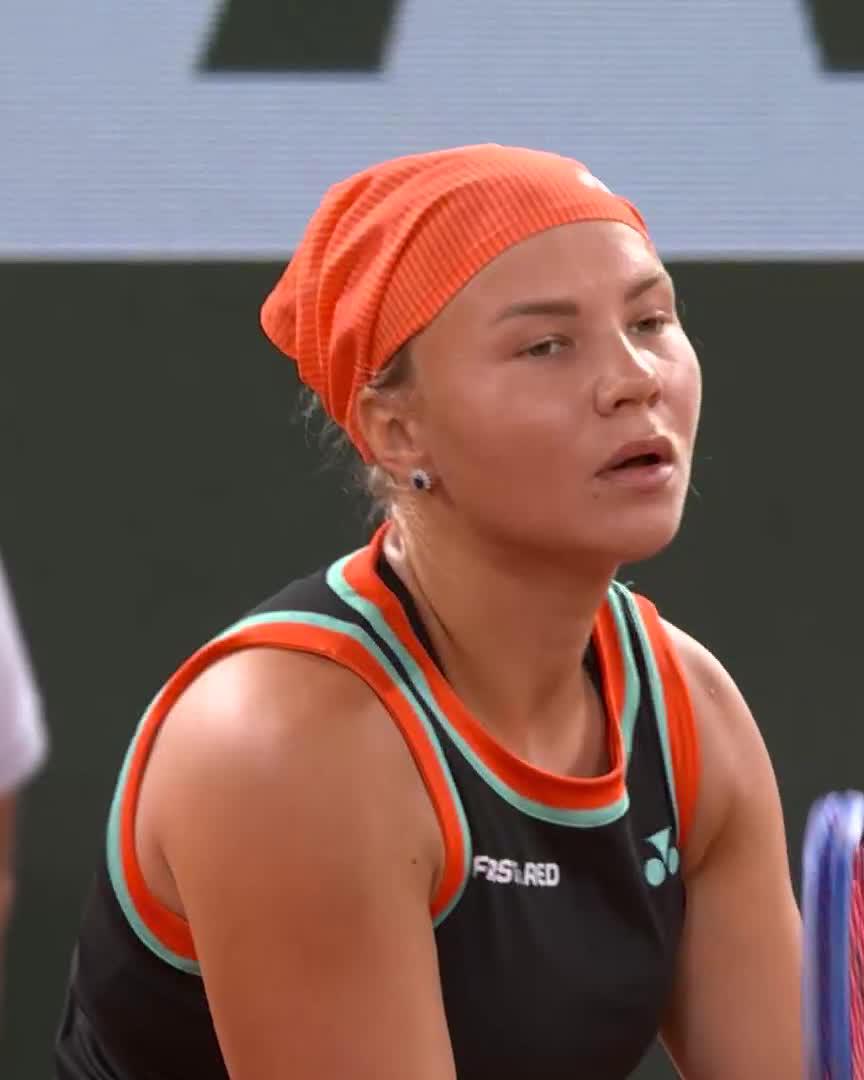 Perfect point construction for Maja 🇵🇱 #RolandGarros