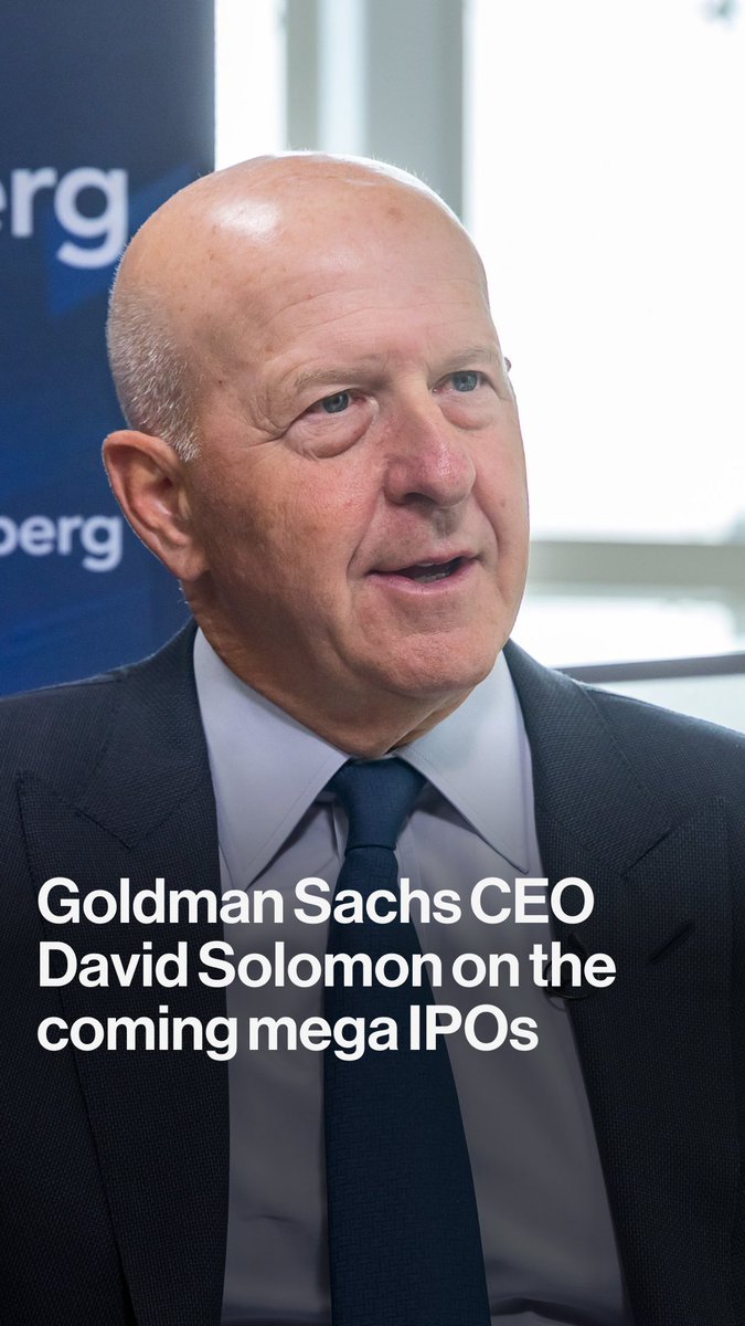 As companies like Anthropic and SpaceX file to go public, 2026 may turn out to be a year of mega IPOs. Goldman Sachs CEO David Solomon joins Joe Weisenthal and Tracy Alloway on the Odd Lots podcast to discuss banking in the age of AI and why it's still "good for the US to have the biggest, most important companies in the world." Listen at or watch at