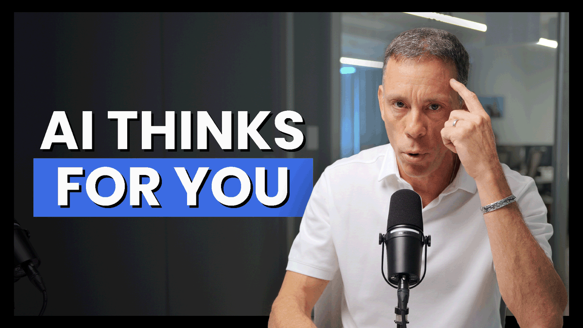 Are you using AI to think better or to avoid thinking? Many use AI to outsource their thinking. It's fast. It's easy. It feels productive. But it will quietly hollow you out. There's a better path, Jim VandeHei argues.