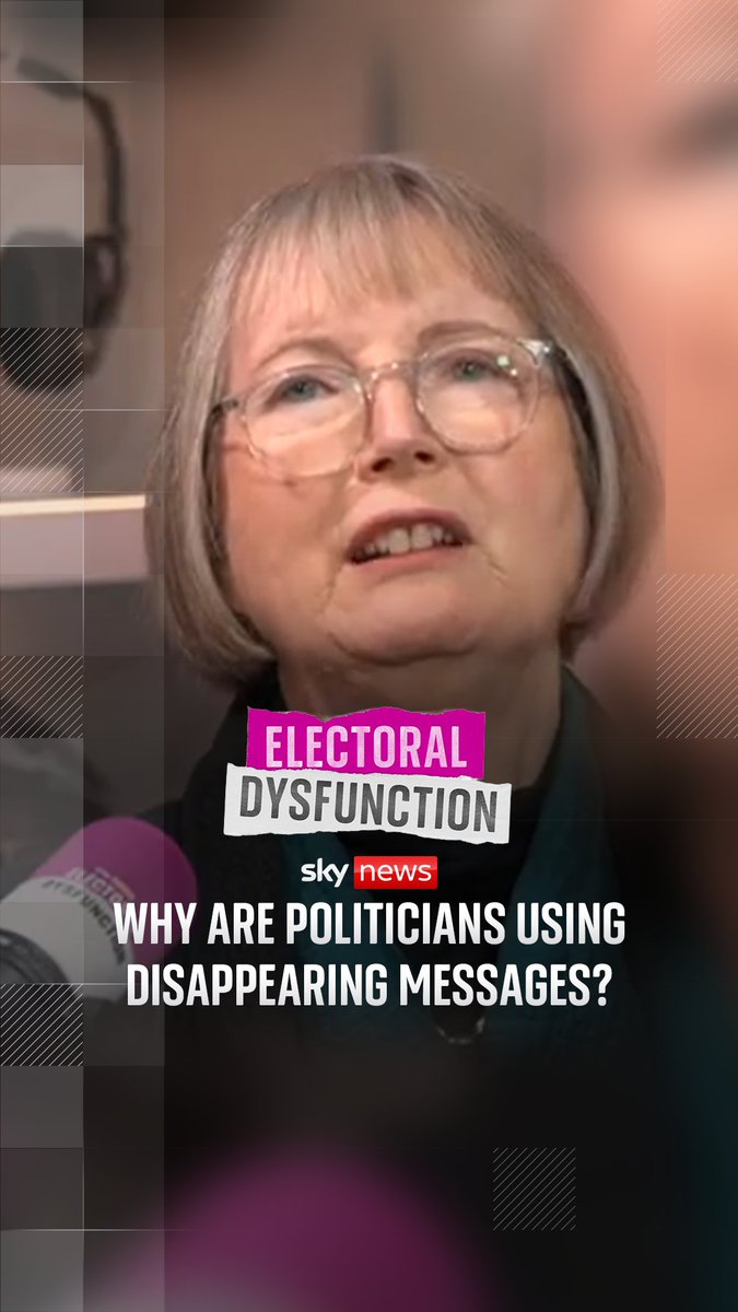 "Why would you disappear the message unless you've got something to hide?" On the latest episode of #ElectoralDysfunction Harriet Harman says she is "suspicious" of politicians using the disappearing messages feature on Whatsapp Listen on Friday wherever you get your podcasts