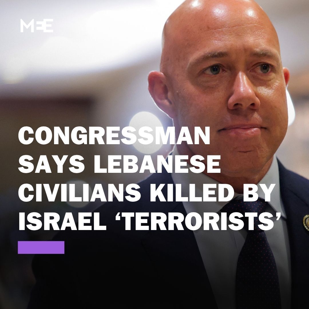 US Representative Rashida Tlaib rejected Republican Brian Mast’s claim that Lebanese civilians killed by Israel are “terrorists”. “Eleven children killed, injured every 24 hours in Lebanon. Are those children Hezbollah? Are those children terrorists?” Tlaib asked.