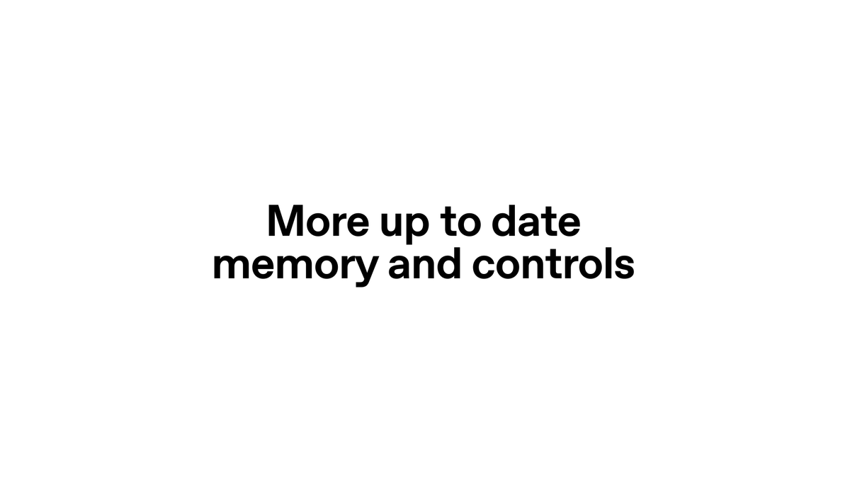 With the new memory system, you can review and steer what ChatGPT remembers through a memory summary, with more visibility and control over how context is used.