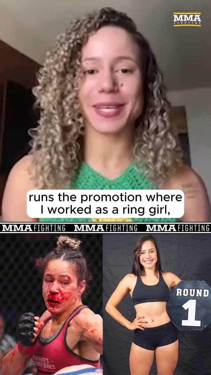 Jeisla Chaves opens up on her journey from being a ring girl to debuting at #UFCVegas118: "In less than a year, I had my first amateur Muay Thai fight at that event and became champion. That was the moment everything changed." (🎥 Guilherme Cruz)