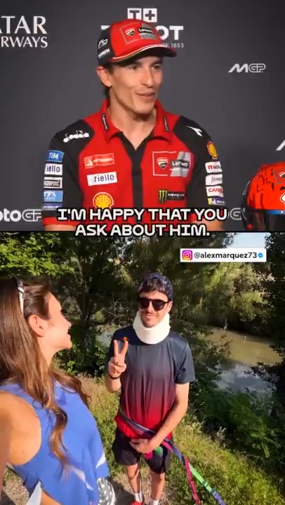 Good news from the Marquez camp 🙌 Marc Márquez gives an update on his brother Alex Márquez's recovery 💪 #HungarianGP 🇭🇺