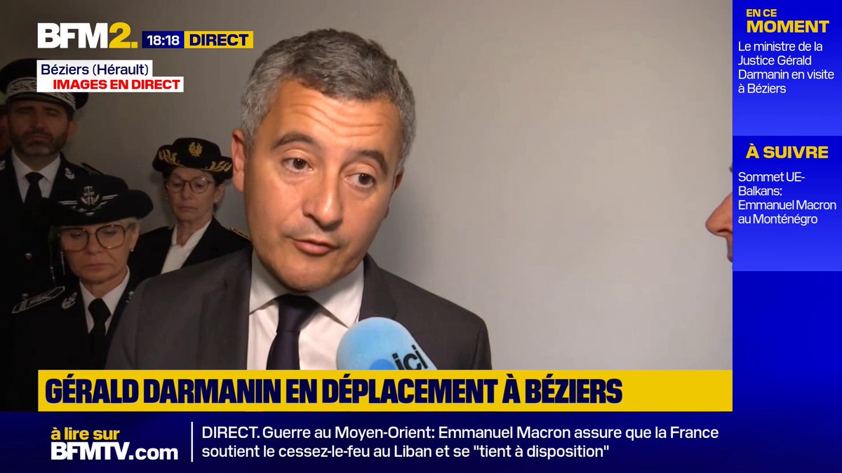 "C'est tout à fait inacceptable": Gérald Darmanin dénonce la lenteur du traitement des plaintes, autour du suspect de l'affaire Lyhanna #BFM2