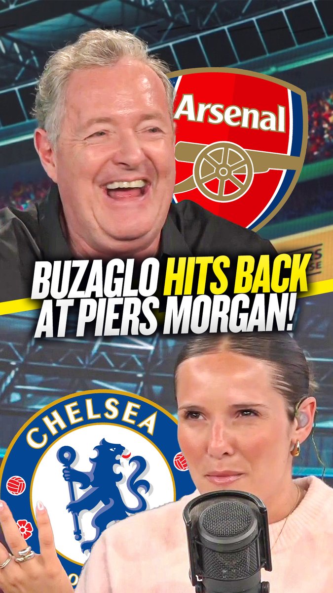 😏 "If there's any team that can have a pop at Arsenal..." Olivia Buzaglo hits back at @PiersMorgan for claiming #CFC are in no position to have a go at #AFC! 🤫