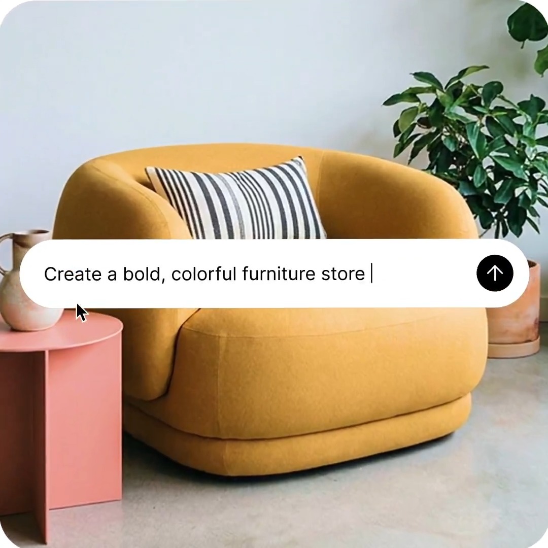 three new places to spin up a Shopify store: v0 Replit ⠕ Manus build with your favorite. sell with Shopify.