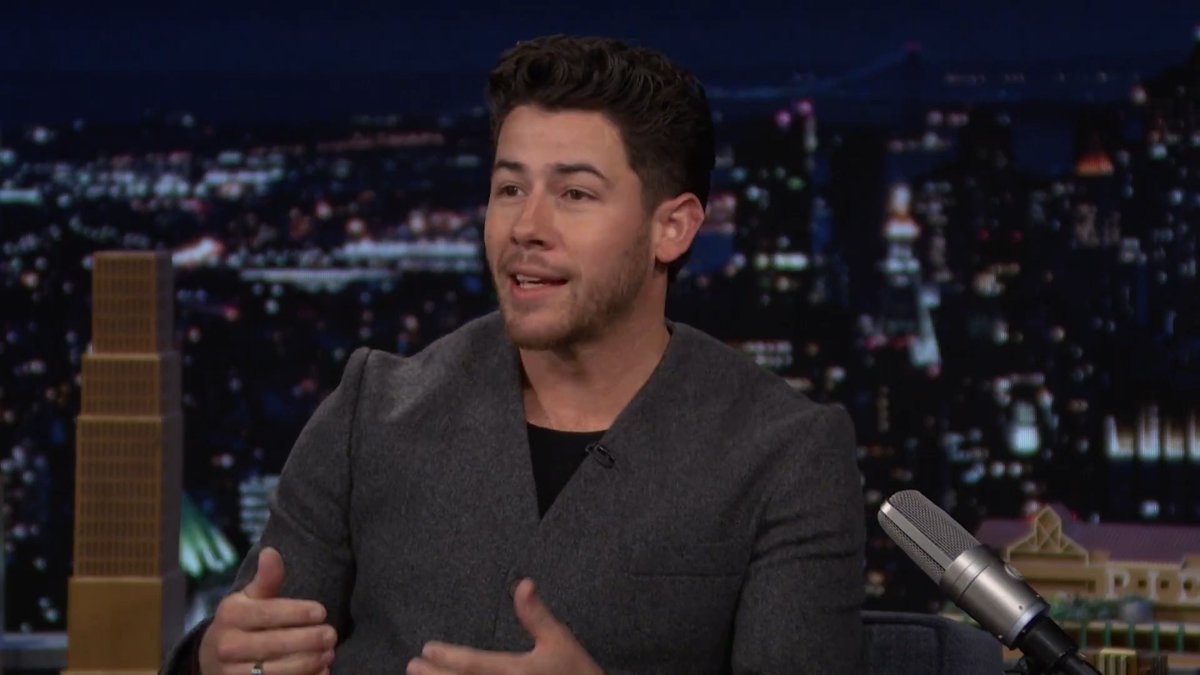 .Nick Jonas came up with Brotherhood of the Traveling Pants after he found a plane ticket that belonged to Glen Powell in a pair of pants that they had both worn 🤣 #FallonTonight