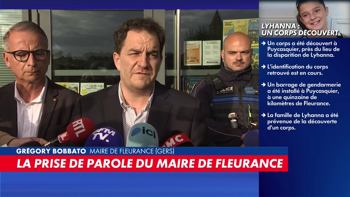 «Ce soir, au vu des informations de cette fin de journée, nous appelons à la dignité de tous», réagit Gregory Bobbato, maire de Fleurance, ville où Lyhanna a été aperçue pour la dernière fois Toute l'info est à retrouver sur