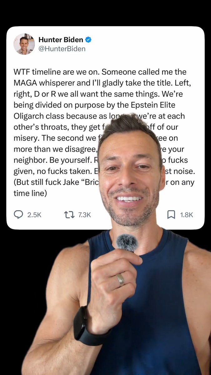 Hunter Biden just called out the Epstein Elite Oligarch class, and he’s spot on!