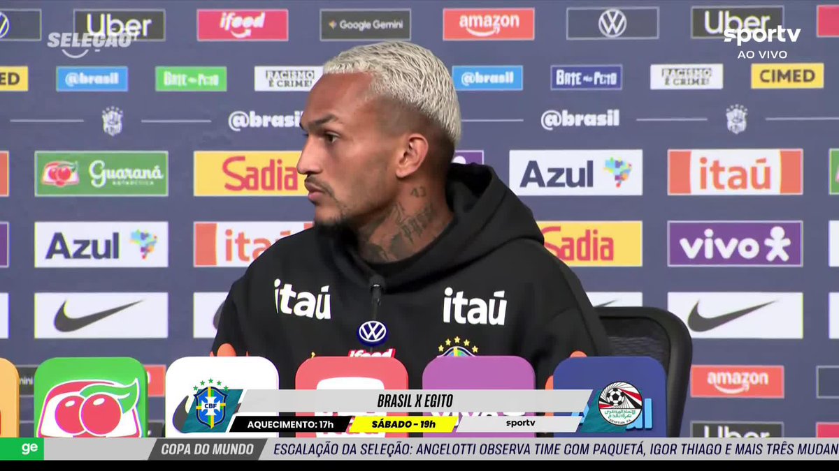 Wesley, sobre estar na Copa do Mundo de 2026: "Era um sonho, mas um sonho muito distante." 🎥 sportv | ge