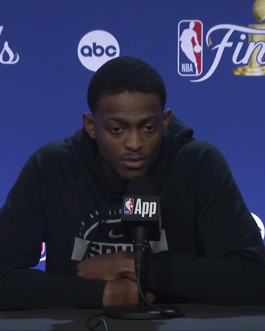 "Anybody but Jalen - make someone else shoot the ball" De'Aaron Fox on the Spurs' defense against Jalen Brunson in Game 1 and how they'll approach the rest of the series