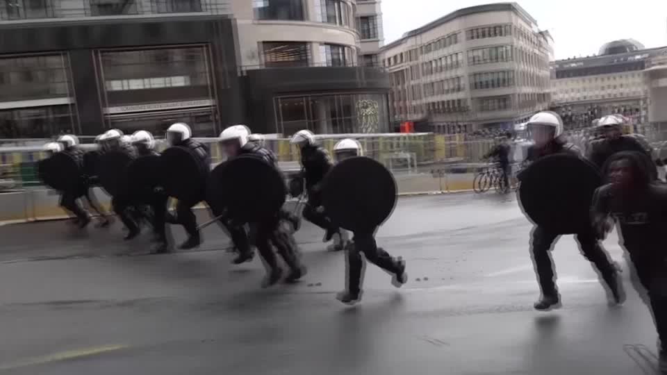 Protesters in Brussels rallied against planned education reforms, leading to confrontations with riot police who responded with tear gas and charges