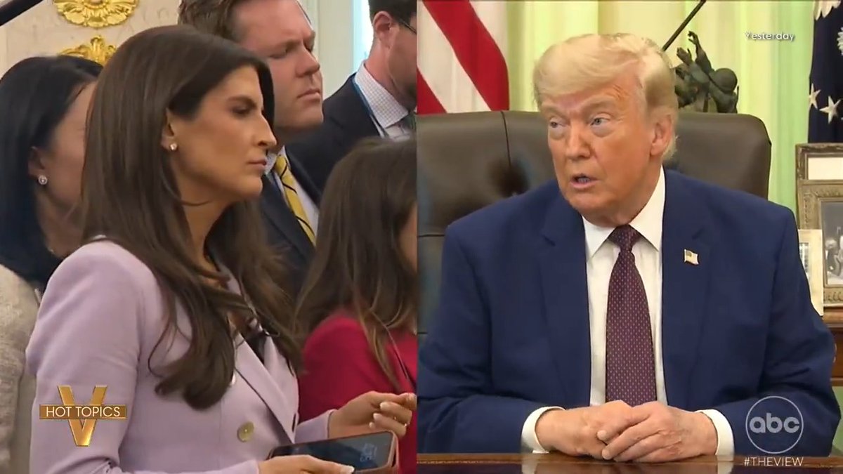 TRUMP LAUNCHES PERSONAL ATTACK ON CNN’S KAITLAN COLLINS: 'The View' co-hosts and Kara Swisher react to the president lashing out at the journalist in an Oval Office attack during yesterday's press conference.