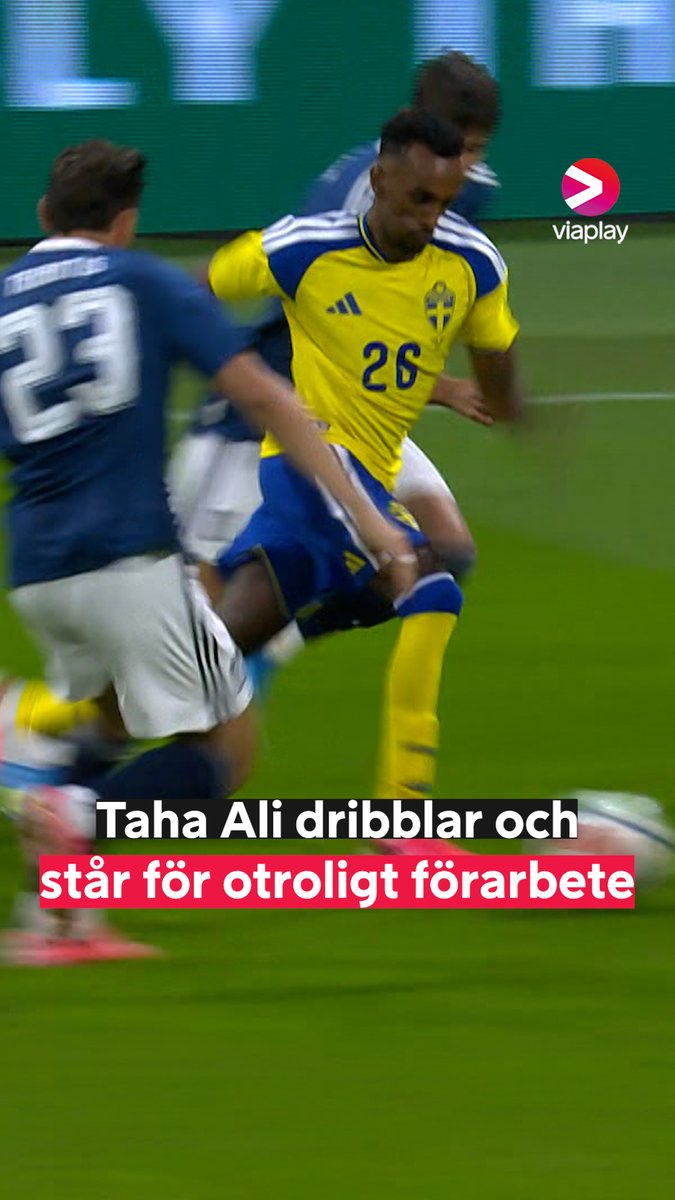 TAHA ALI 🤯🇸🇪 Sverige har vänt underläge till en 2-1-ledning efter mål av Gustaf Nilsson ⚽️