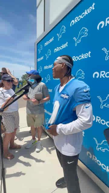 #lions RB Jahmyr Gibbs on Detroit becoming home: "It’s had a huge impact on me since I’ve been here. I love the people here, I love the sports teams here. It’s just been fun overall. I never thought I’d be here, in Detroit, growing up, but I really like it."