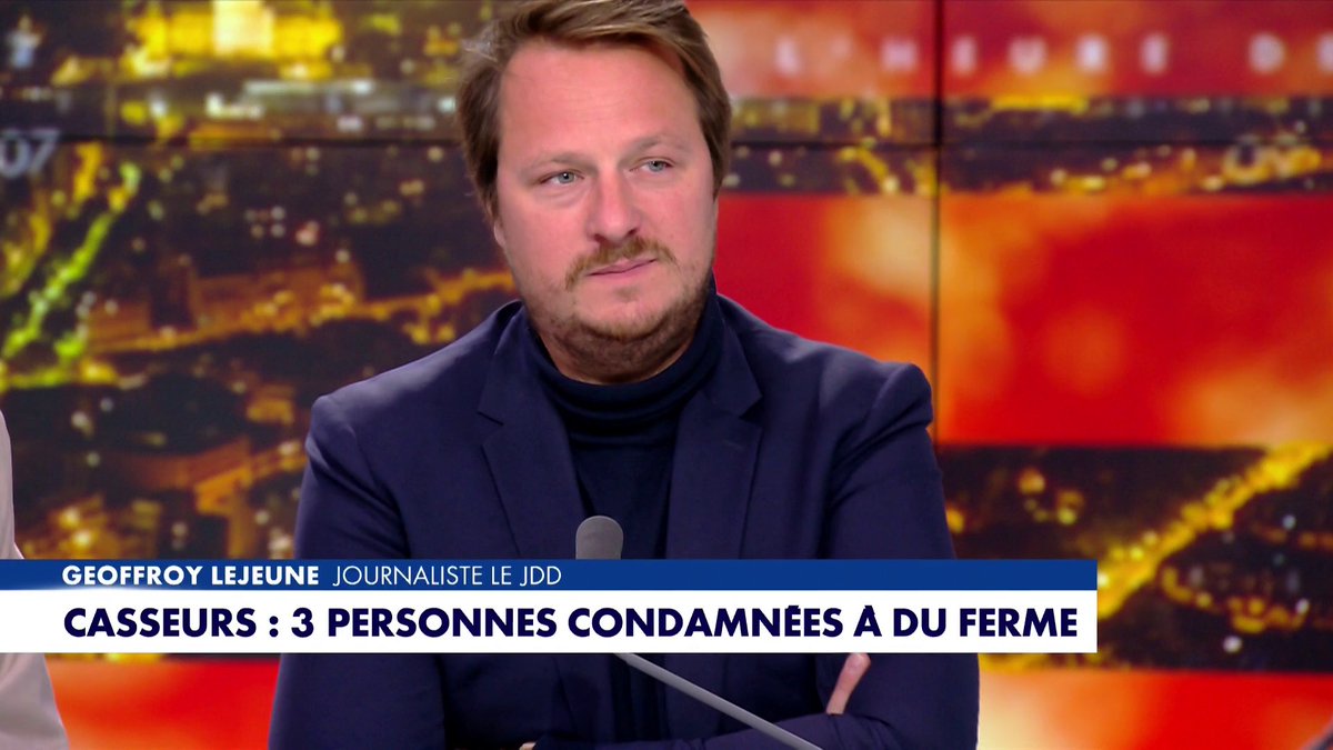«C'est plus dur d'entrer en prison dans ce pays, que de gagner à l'EuroMillions», tacle Geoffroy Lejeune, à propos des débordements après le sacre du PSG, dans #HDPros2 Toute l'info est à retrouver sur
