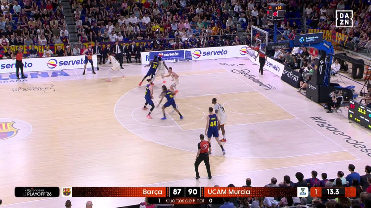 ¡EL UCAM MURCIA VENCE ANTE EL BARÇA CON UN FINAL DE INFARTO! 💥 EL PASE A SEMIFINALES DE LA ACB SE DECIDIRÁ EN UN TERCER PARTIDO EN MURCIA 🔥 #LigaEndesaxDAZN 🏀