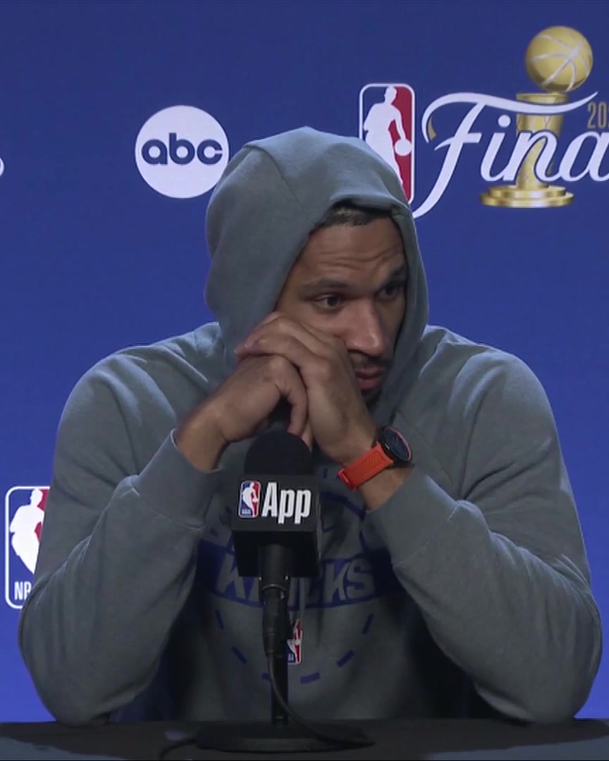 Josh Hart on the viral "Everybody is better than Jalen Brunson until it's time to be better than Jalen Brunson" trend: "He's still underrated in the league. He keeps proving people wrong."