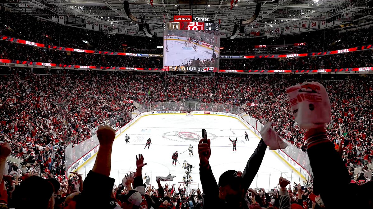 #StanleyCup Final crowd pops just hit different 🤩 Game 2 between the Vegas Golden Knights and Carolina Hurricanes is TONIGHT at 8p ET on ABC, Sportsnet, and TVA Sports!