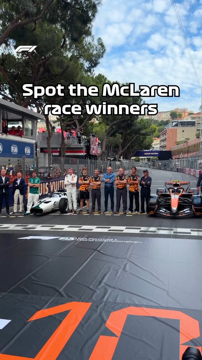 Spot the McLaren Mastercard Formula 1 Team race winners! 🧡 McLaren gathered previous race winners for the team here in Monaco as part of their 1000th Grand Prix celebrations! 🤩 #F1 #MonacoGP