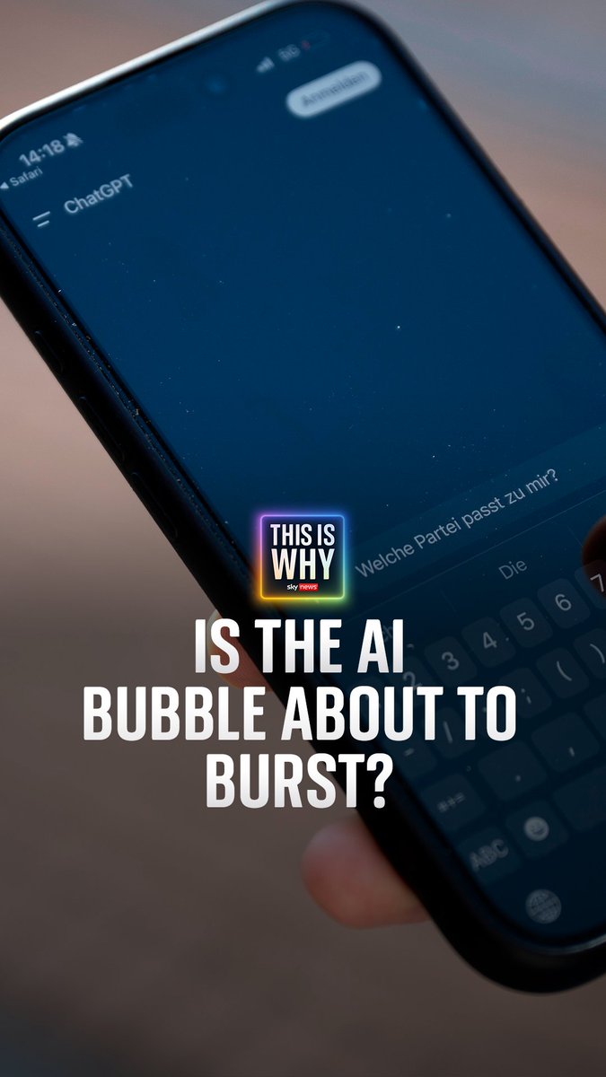 Is the AI bubble about to burst? 🫧 On #ThisIsWhy, Niall Paterson and business correspondent Paul Kelso look at the claims from some economists that the growth of AI technology may soon come to a stop. Listen here: