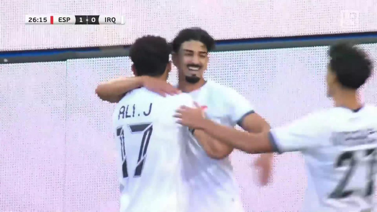 優勝候補相手にスーパーゴール💫 🇮🇶スーパートラップからのゴラッソ ドスキの華麗な一撃で試合は振り出しに 🌍国際親善試合 🆚スペイン×イラク 📱#DAZN ライブ配信中 #FIFAワールドカップ #本気で楽しむならDAZN