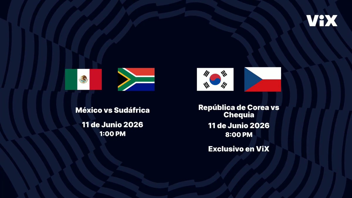 Toda la actividad del Grupo A, se vive en ViX. No te pierdas horarios y días de todos los juegos.