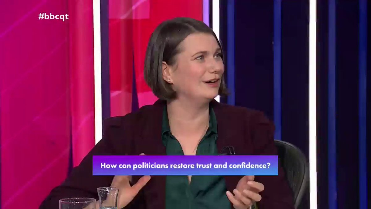 "There is no one else coming to save us, if you have an opinion about what we should do with the country, you have to get involved” Green Sarah Wakefield says she doesn’t want to just focus on "Westminster culture" but the “fundamental problem” of “massive inequality” #bbcqt